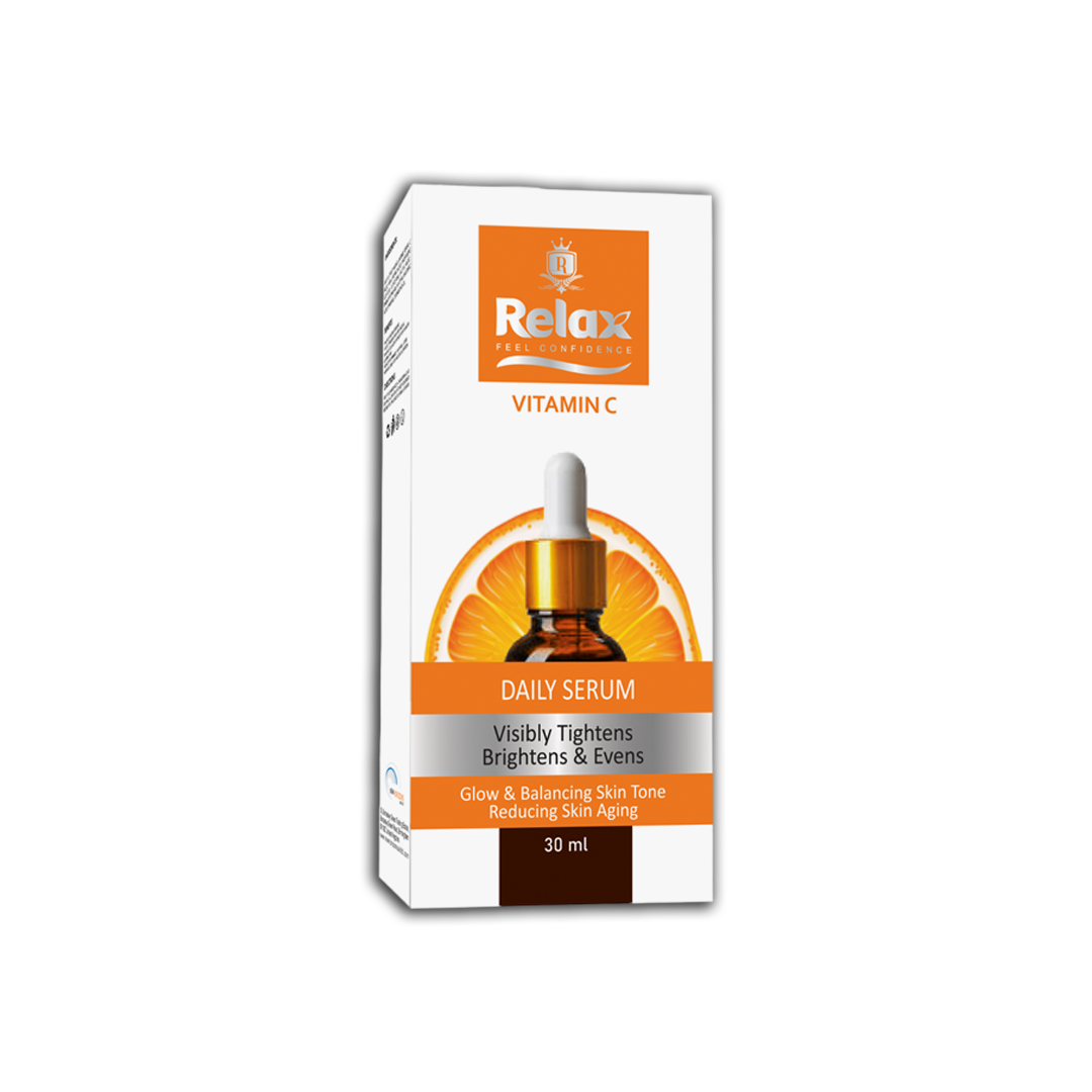 Relax UK Vitamin C Face Serum 30ml glow & balancing Skin Tone, Reducing Skin Aging