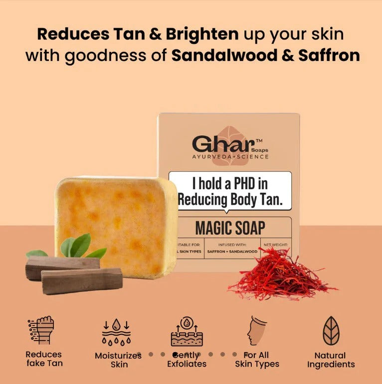 Magic Soap (Sandal Wood and Saffron Soap)