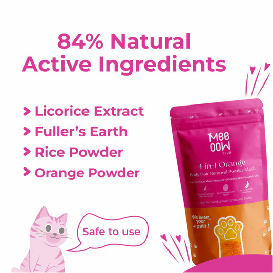 4-in-1 Turmeric Bikini Hair Removal Wax Powder Mask | Fee Delivery